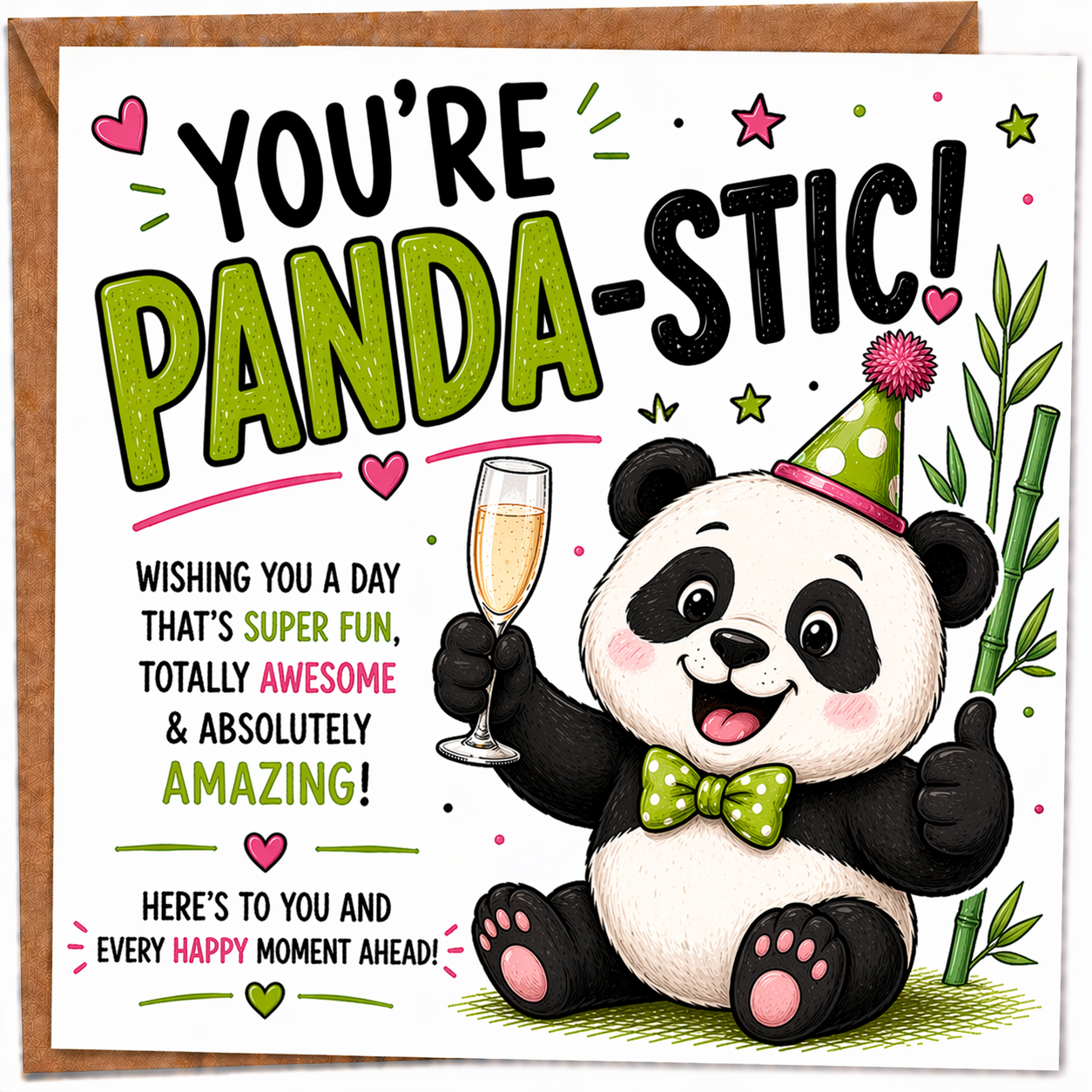 You're Panda-stic!