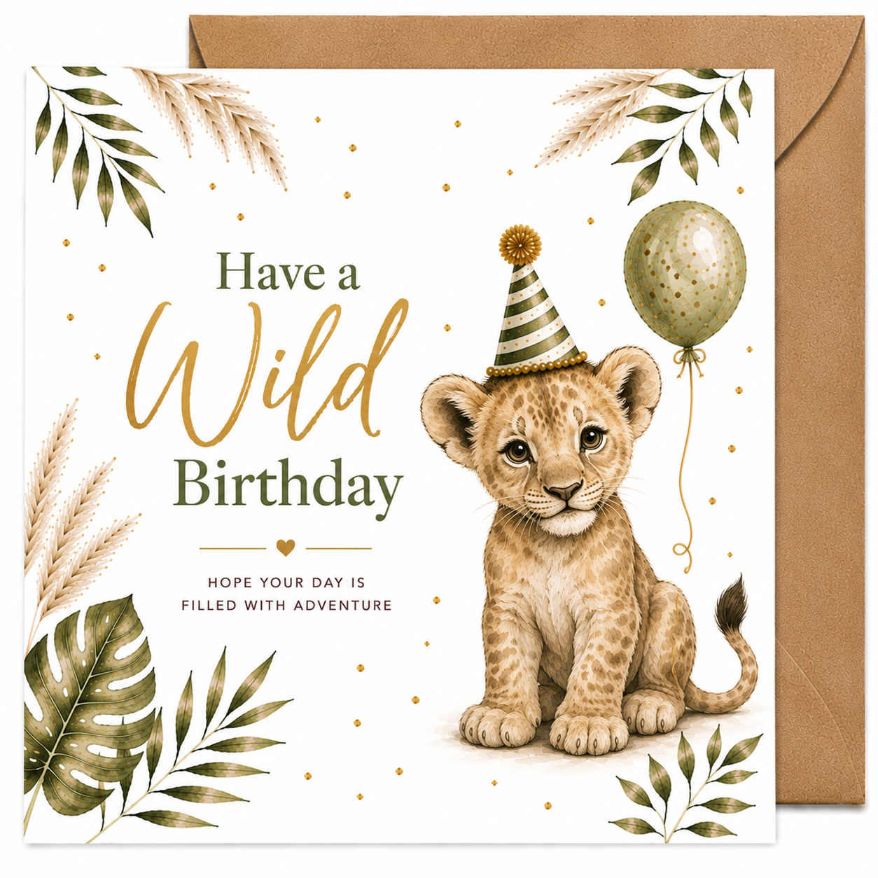 Wild Birthday Lion Cub