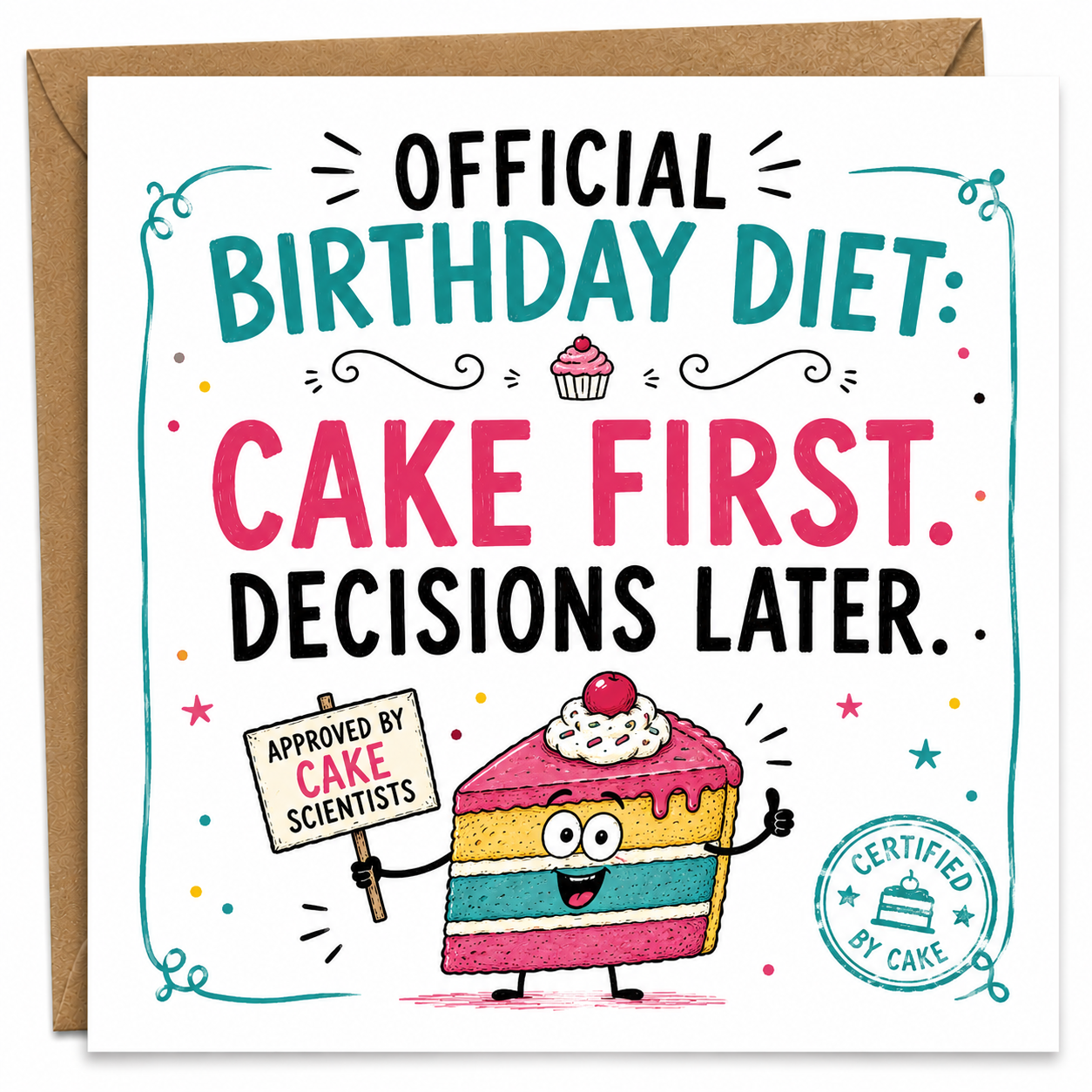 Cake First, Decisions Later
